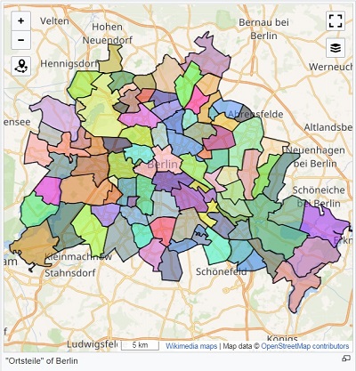 Example: Neighborhoods of Berlin